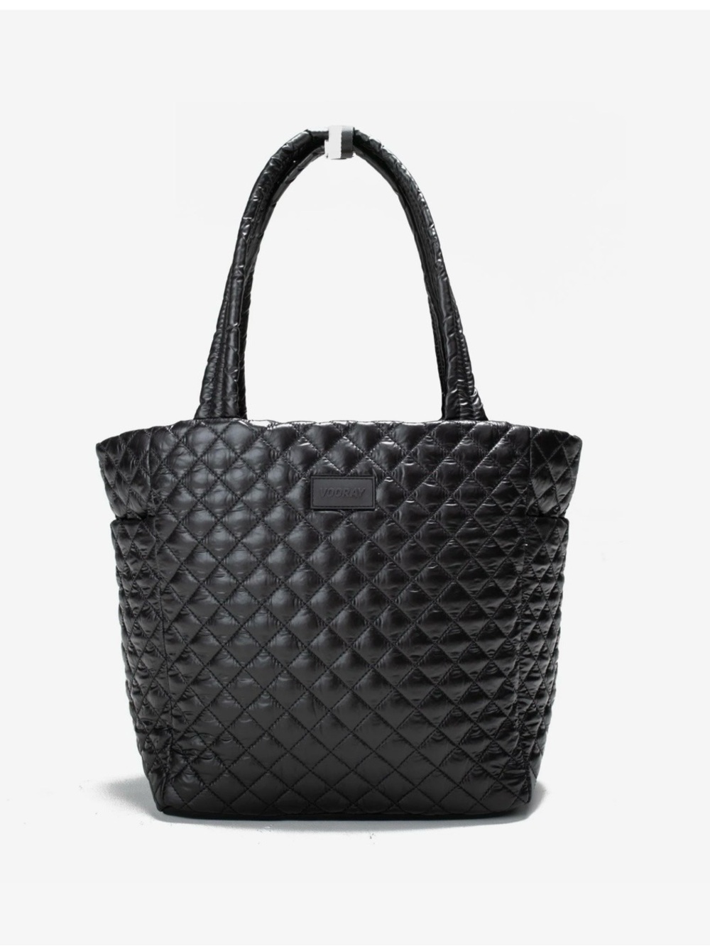 Vooray Naomi Quilted Black Tote Bag